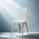 thumbnail image 2 of Silla Diseño Tolix Asiento Metal Blanco, 2 of 7
