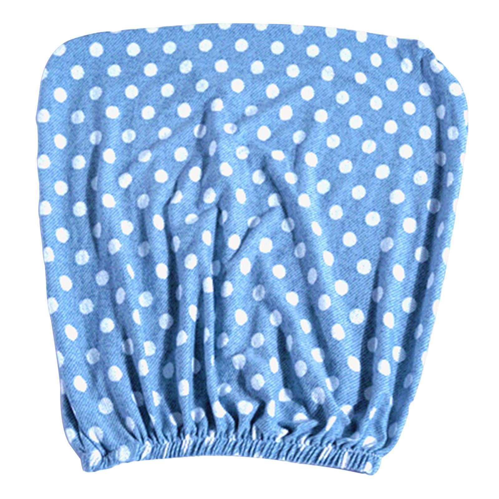 Magideal - Funda Para Respaldo De Silla De Oficina, Funda Giratoria Para Silla, Funda Protectora Para Silla Giratoria De Escritorio, Elástica Para Decoración De Puntos Azules