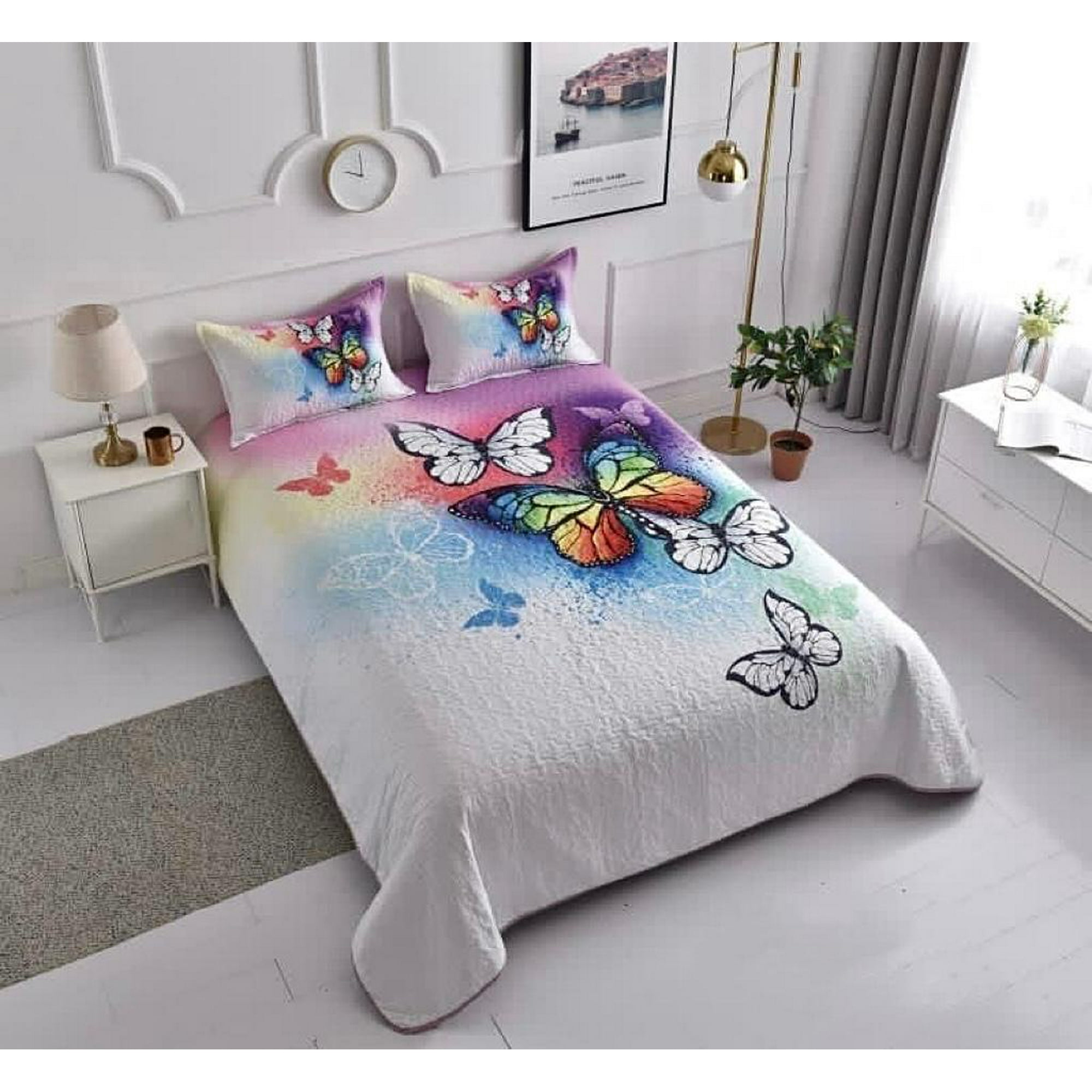 Todo Hogar Santiago De Chile - Cubrecama De Microfibra Estampado 2 Plazas - 049