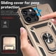 thumbnail image 3 of Funda Resistente Anillo Soporte iPhone 15 Pro Privacidad Cámara Montaje Magnético Oro, 3 of 6