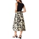 thumbnail image 3 of INSPIRE CHIC Vestido sin mangas de verano para mujer con diseño de patrón y cuello redondo, talla XS, negro beige, 3 of 6