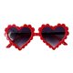 thumbnail image 3 of Ni?os Ni?os Ni?as Gafas De Sol De Plástico Lentes En Forma De Corazón UV400 Rojo, 3 of 5