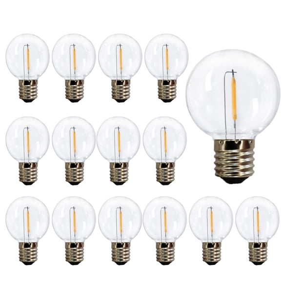 Bombilla LED LRSUEYSKIN G40 1W 2700K E17 120V paquete de 15 unidades