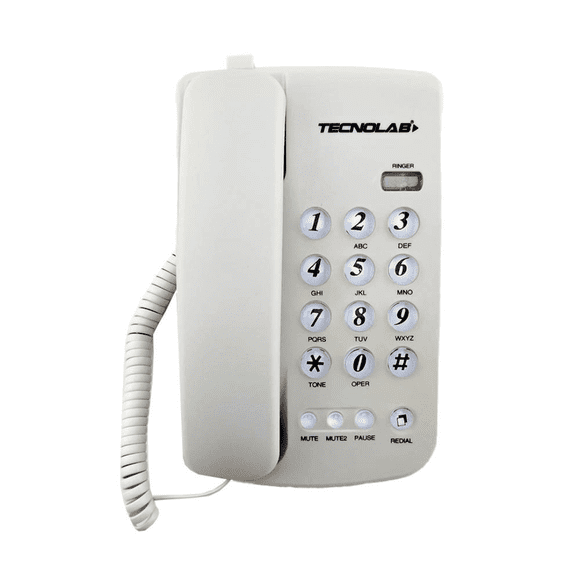 telefono sobremesa discado rapido tl483w tecnolab