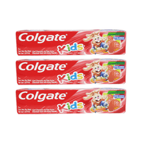 Pack 3 Pasta Dental Colgate Kids Sabor Frutilla 50G
