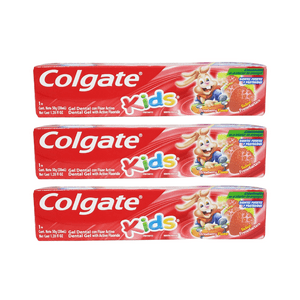 Pack 3 Pasta Dental Colgate Kids Sabor Frutilla 50G