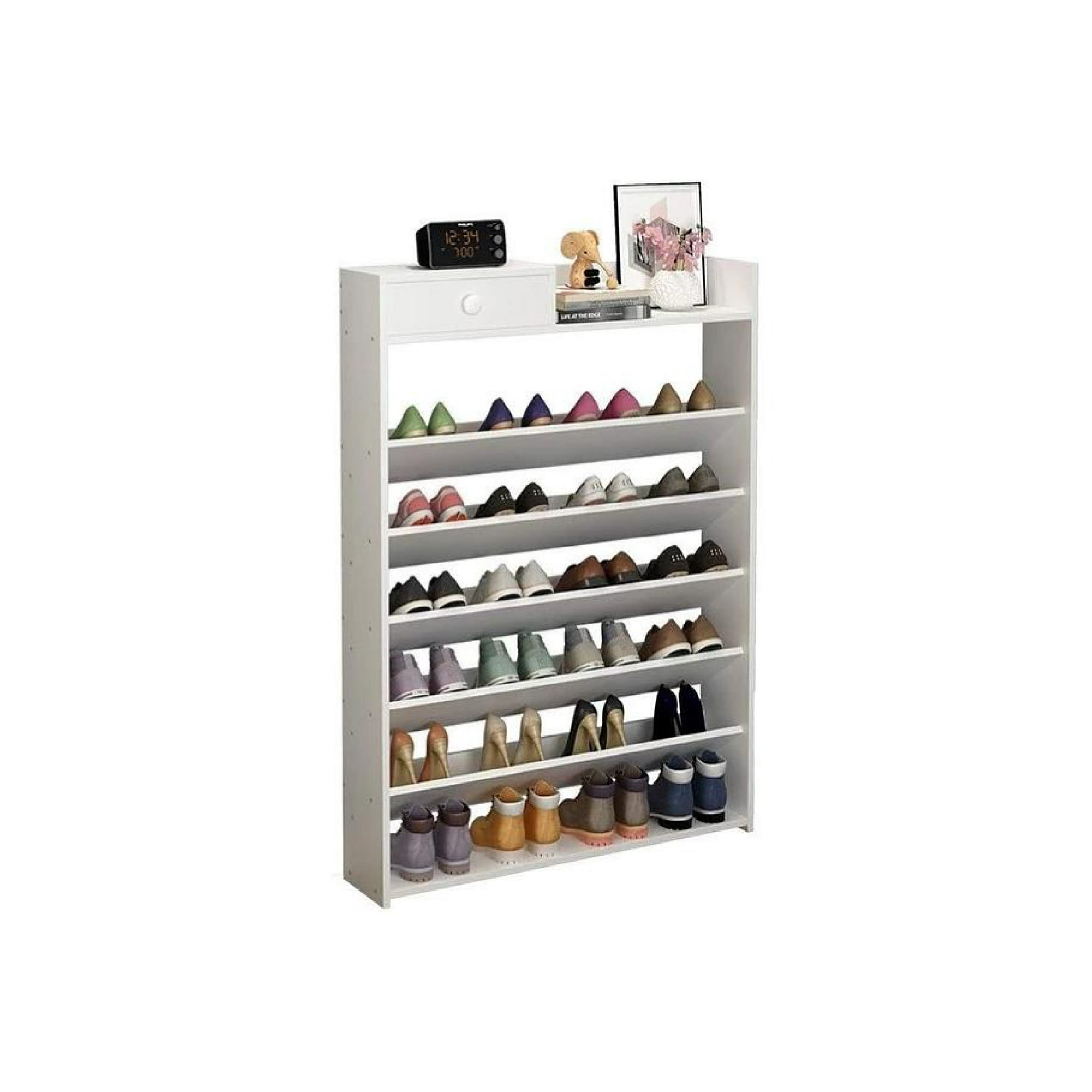 Organizador De Zapatos Horizontal Color Blanco