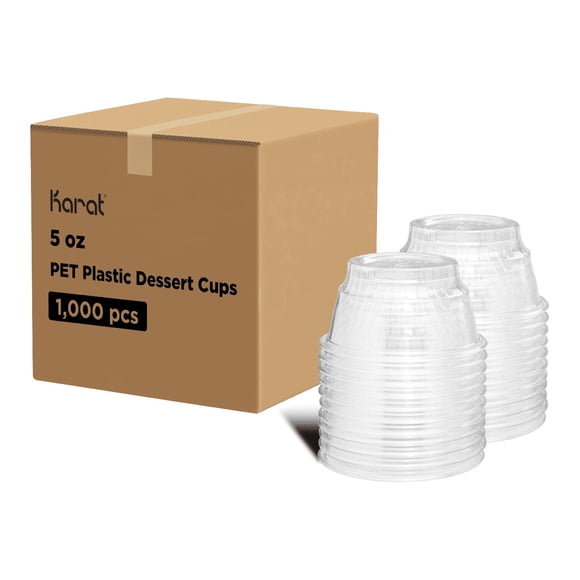 Vasos para postres Karat 148 ml (caja de 1000)