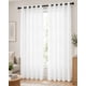 thumbnail image 2 of Cortinas Visillo Blanco Con Argollas Metalicas 2 Paños 140x220, 2 of 6