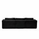 thumbnail image 3 of Modular Sectional Sofa, Cloud Sectional Couch with Deep Seat, Modern Modular L-Shape Sofa with Chaise,Upholstered Boneless Couches for Living Room (Corduroy, BLACK,Left Facing Chaise), 3 of 3