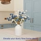 thumbnail image 4 of Flores artificiales Ryddelighome, falsas mamás azules polvorientas con tallos, 4 of 8