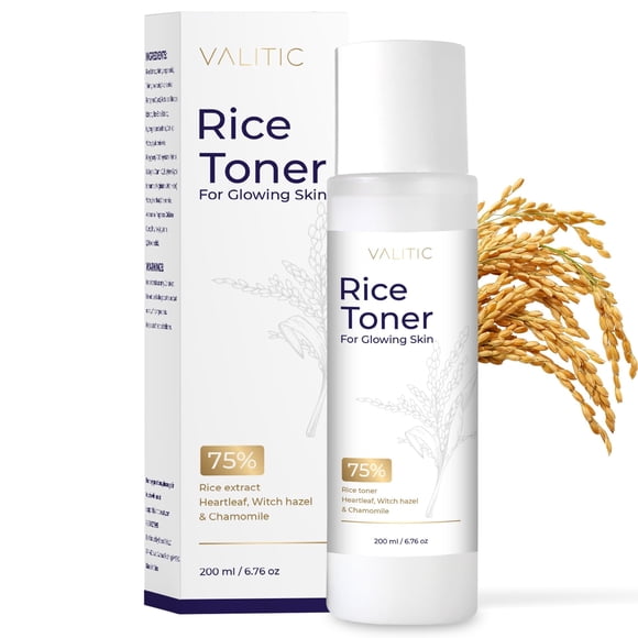 Tónico de arroz VALITIC 200 ml con extracto de arroz, niacinamida y hoja de corazón