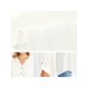 thumbnail image 5 of GRACE & GRANDEUR Blusa de Mujer de Talla Grande para Escuela y Universidad con Botones, Textura de Pliegues, Cuello en V, Manga 3/4, Estilo Casual y Elegante, Talla 2X, Blanca, 5 of 6