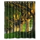 thumbnail image 1 of Cortina de ducha con diseño de árbol, juego de cortinas de baño con ganchos, tamaño 60 x 72 pulgadas, 1 of 3