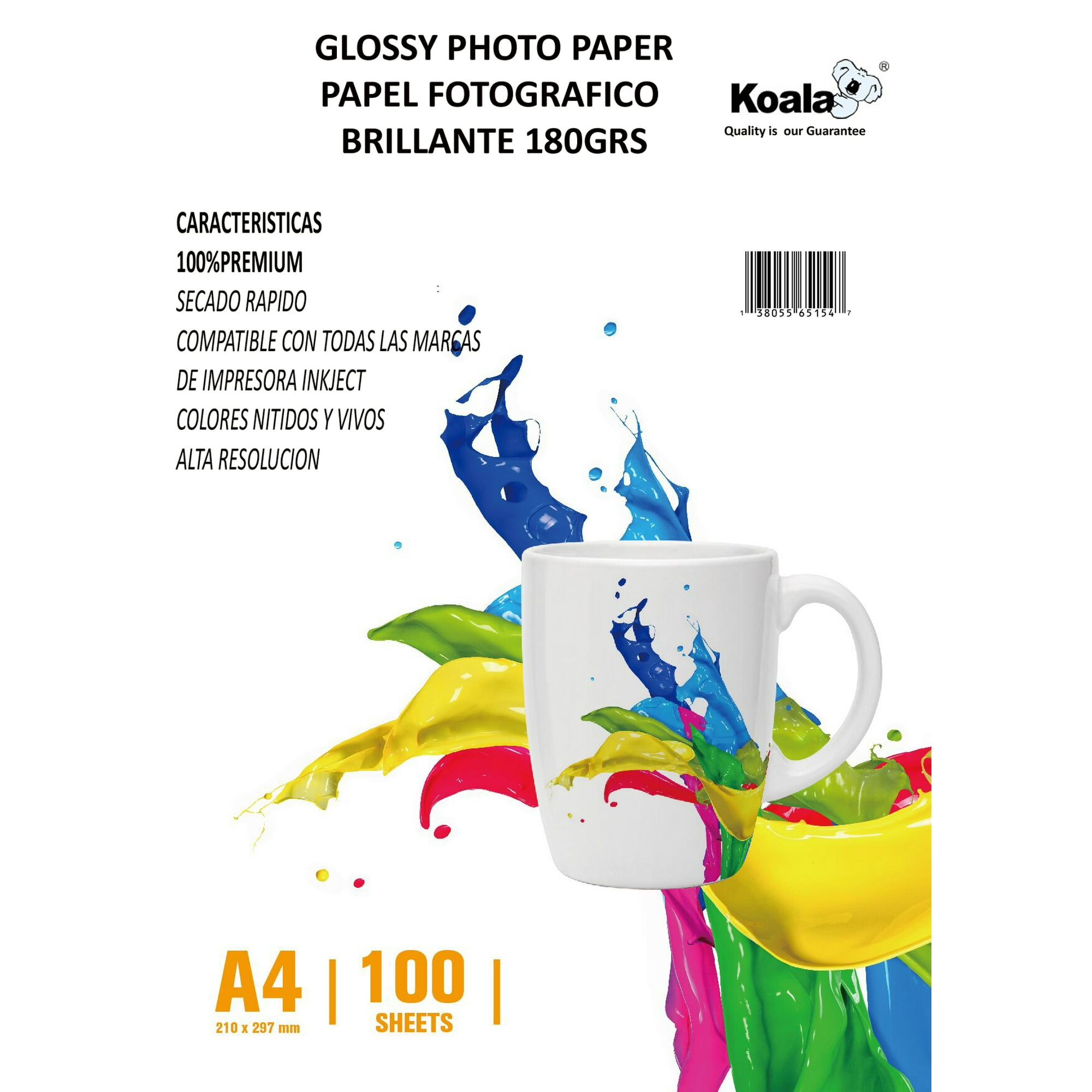 Arkolor - Papel Fotográfico Brillante 180 Grs. A4