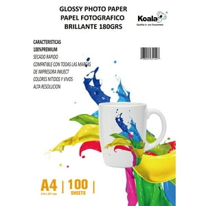 Arkolor - Papel Fotografico Brillante 180 Grs. A4