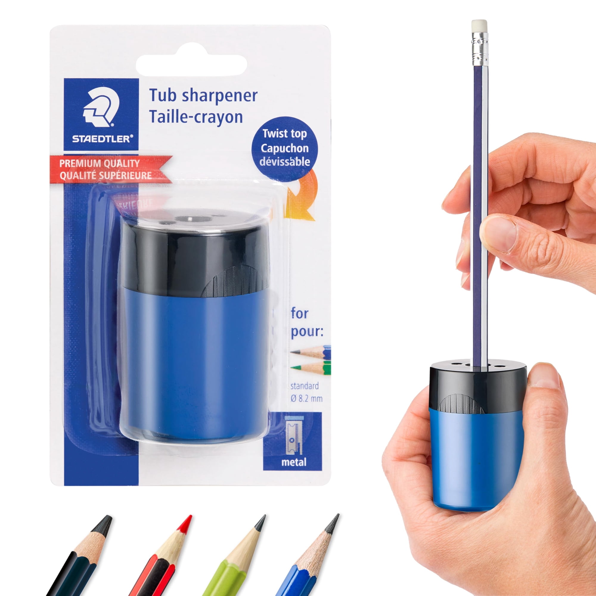 Sacapuntas Staedtler Con Tapa De Rosca Y Recipiente, Paquete De 1