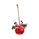 thumbnail image 2 of Campana De Navidad Hecha A Mano Linda Para La Decoración Del árbol De Navidad Para El Porche Guirnalda De Navidad Campana Redonda Roja, 2 of 3