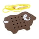 thumbnail image 5 of Lacing Threading Toys Lacing Playing Games Aprendizaje Temprano Para Airplane Brown, 5 of 5