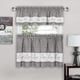 thumbnail image 2 of Juego de cortinas para ventana ACHIM Tier and Valance Live Love Laugh, 2 of 7