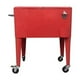 thumbnail image 1 of Cooler Retro Metalico Rojo Con Manilla Y Ruedas 60 Litros, 1 of 3
