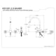 thumbnail image 3 of Soporte de pared Faucet Kingston Brass Restoration con pulverizador de latón, 3 of 3