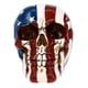 thumbnail image 1 of Bandera estadounidense decorativa de poliresina con forma de calavera, Treasure Cove, 1 of 2