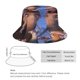 thumbnail image 2 of Era de Hielo Sombrero bucket para adultos, gorra de protección solar, sombrero de pescador plegable para viajes al aire libre, pesca y actividades de verano, 2 of 6