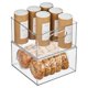 thumbnail image 1 of Organizador de almacenamiento mDesign Ligne Collection, paquete de 2 unidades, transparente, 1 of 9