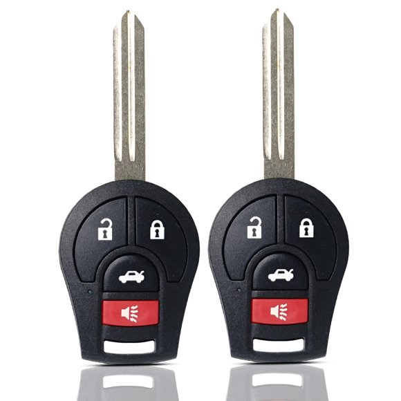 Llave de control remoto sin llave MechanMagic para Nissan Sentra, Rogue y Versa – 4 botones