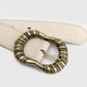 thumbnail image 3 of Cinturón Mujer Hebilla Ovalada Boho Vintage 110cm blanco Talla Única, 3 of 4
