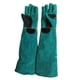 thumbnail image 1 of Guantes Para Manejo De Animales Resistentes A Mordeduras Cuero De Vaca Grueso Verde, 1 of 5