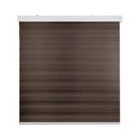 Importclick - Cortina Roller Duo Zebra Día Y Noche Café Oscuro 80X200 Cm