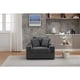thumbnail image 3 of [VIDEO/New]Corduroy Upholstered Chaise Lounge Sofa with Handrail storage ,Movable ottoman,Cupholders,Detachable Cushions Deep Seat for Living Room Office,3 colour, 3 of 3