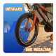 thumbnail image 4 of Bicicleta Infantil Con Rueditas Luz Led Guardabarros 12 O 16, 4 of 6