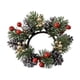 thumbnail image 3 of Anillo De Vela De Navidad, Corona, Suministros De Decoración, Candelabro Para El Hogar, Fiesta, Bar, Dorado Y Rojo, 3 of 3