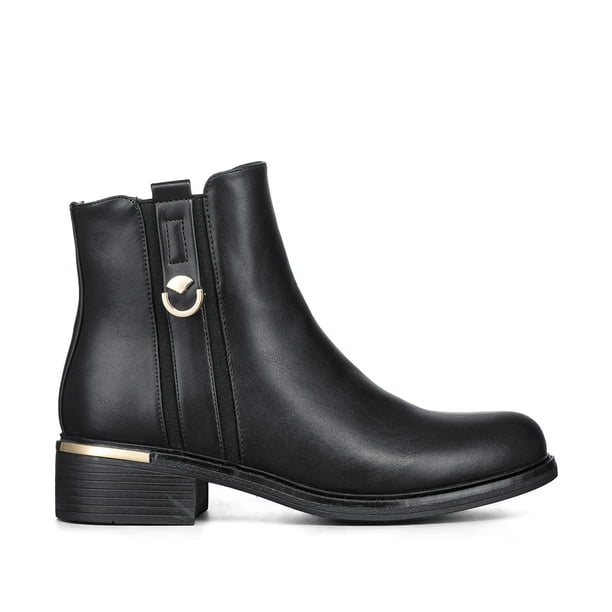 Botin Casual Mujer Eco Cuero Clasico Comodo Weide HX509