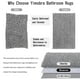 thumbnail image 3 of Alfombra de baño Yimobra Soft Shaggy Chenille, 80 x 50 cm, color gris, 3 of 3