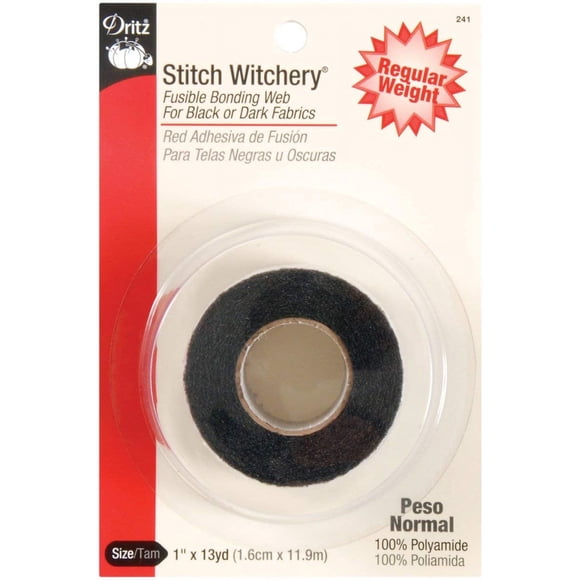 Cinta Adhesiva Dritz Stitch Witchery Negra 2.5 cm x 11.9 m