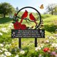 thumbnail image 1 of Placa conmemorativa metal cementerio recuerdo cardenal estaca tumba decoración exterior, 1 of 6