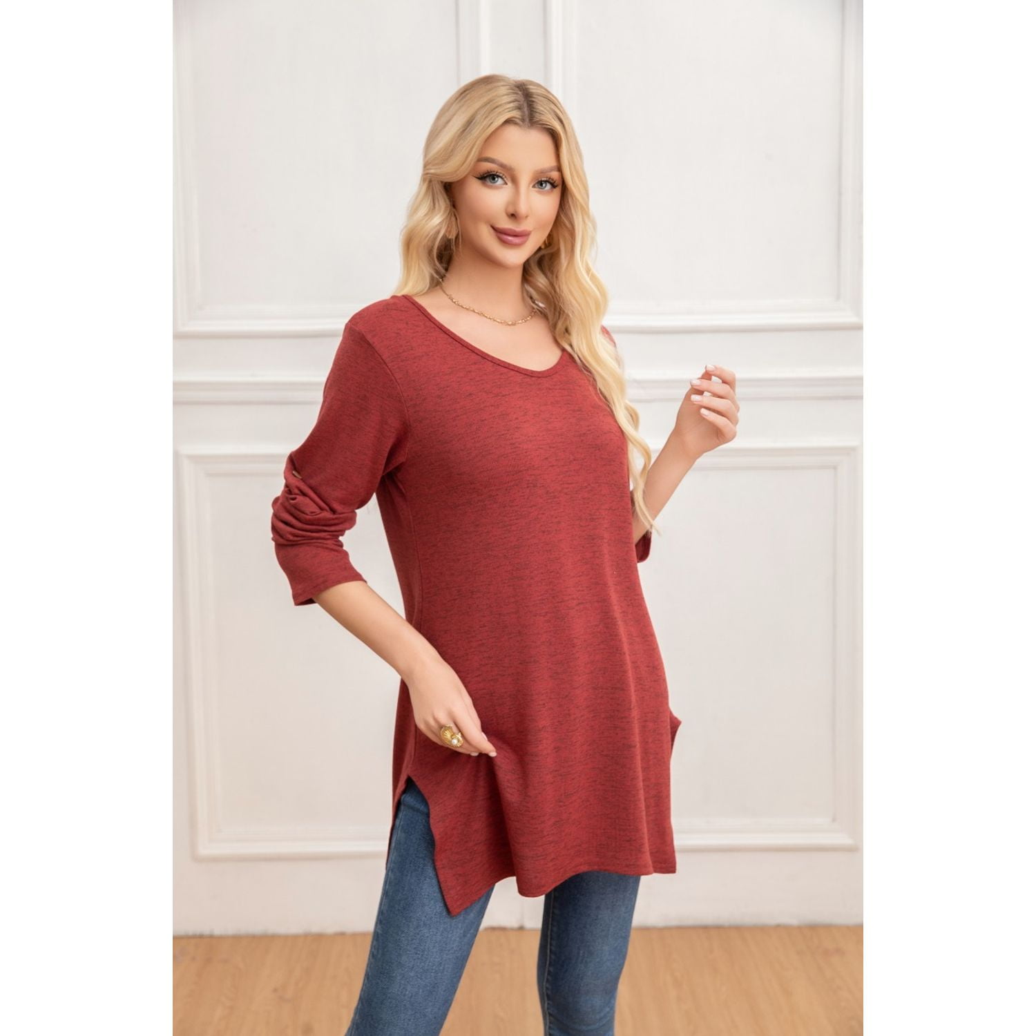 Likeshop - Sweater Mini Vestido Corto Tejido Abertura Lazo Espalda 2005