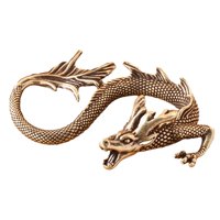 Magideal - Figura De Dragón De Latón, Adorno Artístico, Decoración, Figura Sentada, Artesanía De Latón, Figuras De Animales Para Mascotas, Decoración De Mesa, Dr