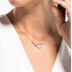 thumbnail image 4 of Collar con colgante de hipérbola de Swarovski con pavé de cristal transparente, 4 of 4