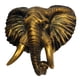 thumbnail image 2 of Estatua De Pared Con Cabeza De Elefante De Poliresina Adición Elegante A Cualquier Habitación Durable, 2 of 5