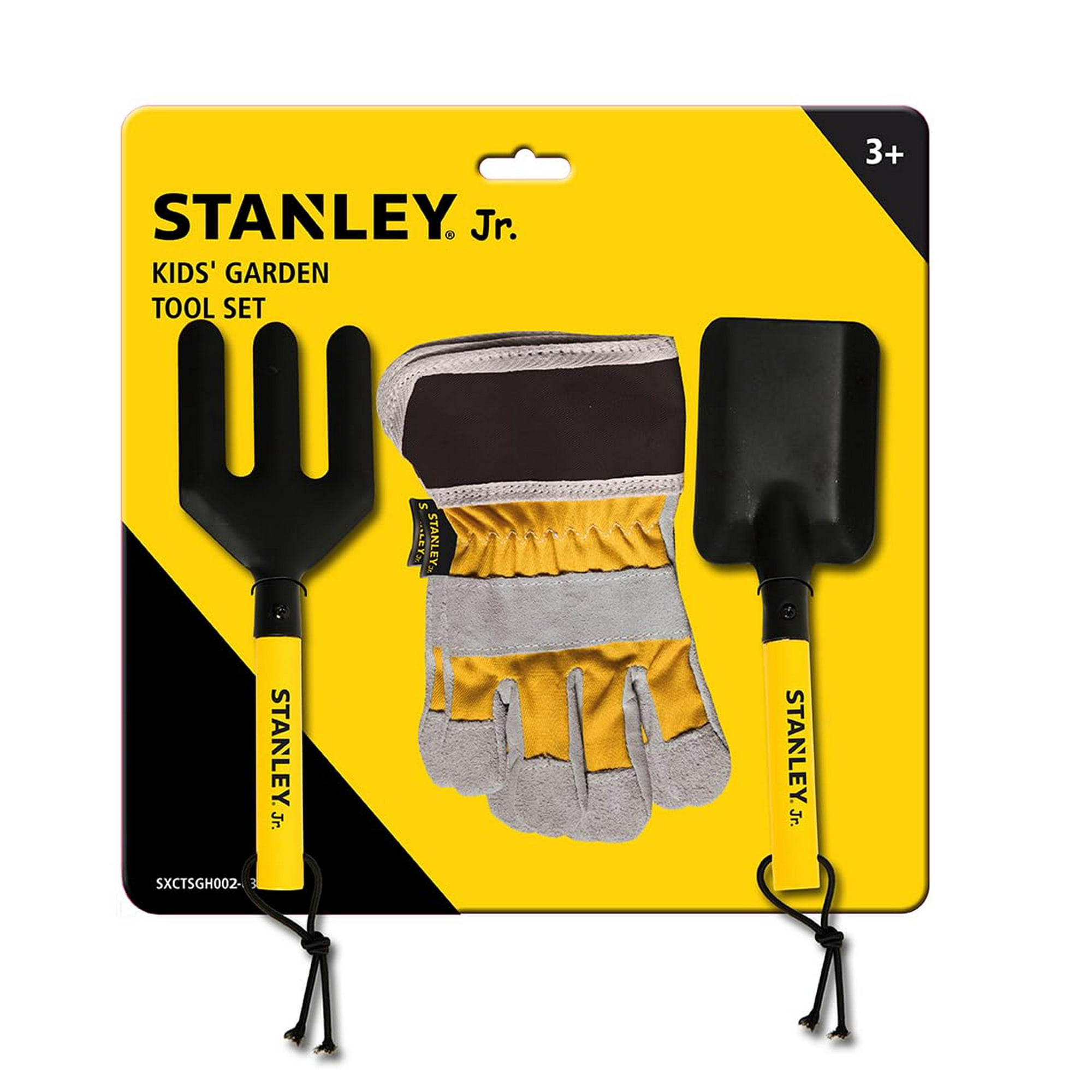 Stanley Jr - Juego De Herramientas Manuales De Jardín Horquilla De Mano Hand Spade Con Guantes