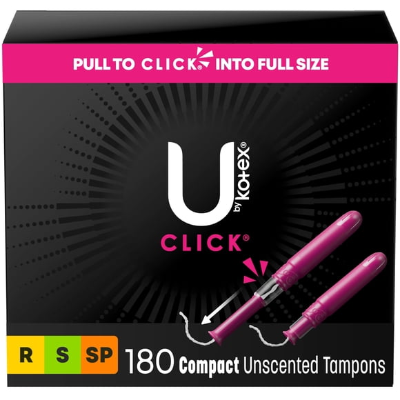 Tampones U de Kotex Click Compact Regular/Super/Super Plus