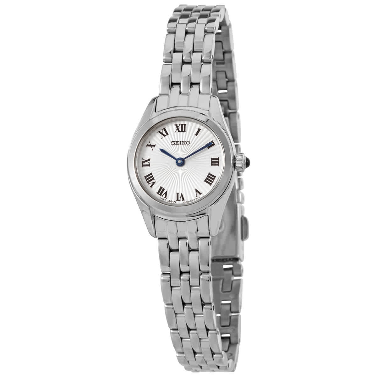 Reloj Seiko Classic Cuarzo Esfera Plateada Para Dama Swr037