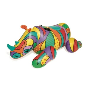 Flotador Rino Pop Para Piscina 201X102Cm Bestway Amarillo Tamano Unico