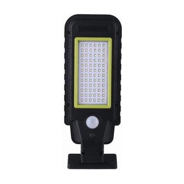 Foco Solar 60 Led Panel Sensor De Movimiento Contra Agua Negro