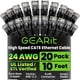 thumbnail image 1 of Cable Ethernet GearIt Cat 6, 10 pies, 20 unidades, 10 Gbps, RJ45, negro, 1 of 9
